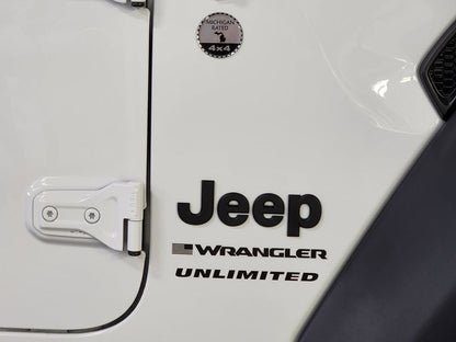 Jeep Licensed by RedRock Unlimited Side Decal; Matte Black (87-18 Jeep Wrangler YJ, TJ & JK)