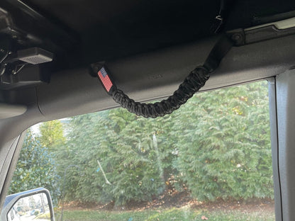 RedRock Paracord Grab Handles; Black (21-25 Bronco)