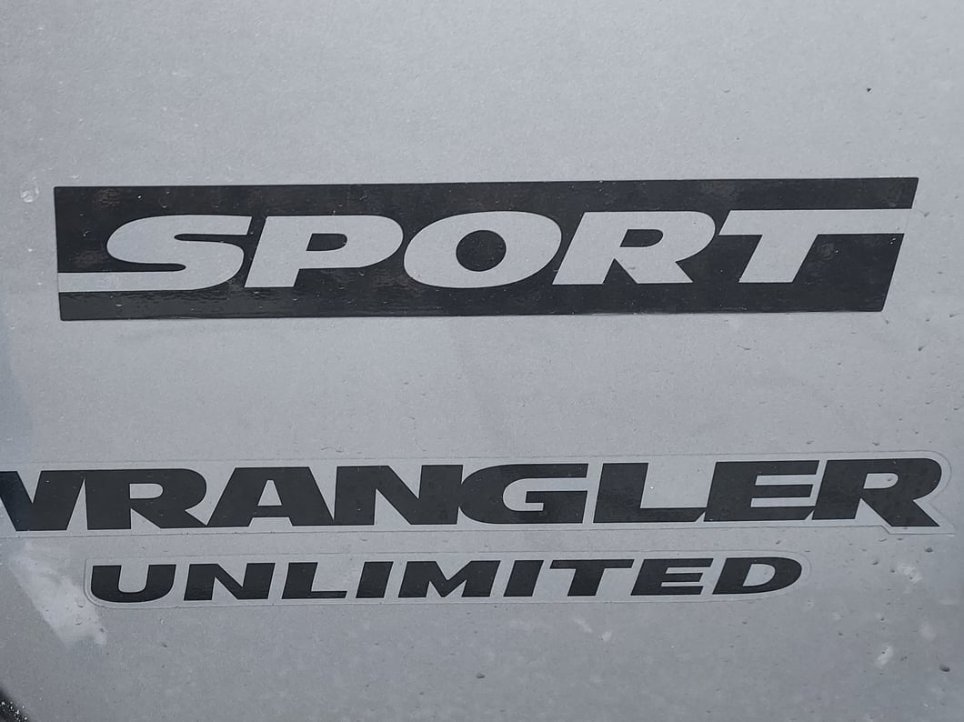 Jeep Licensed by RedRock Sport Side Logo; Matte Black (87-18 Jeep Wrangler YJ, TJ & JK)