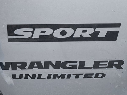 Jeep Licensed by RedRock Sport Side Logo; Matte Black (87-18 Jeep Wrangler YJ, TJ & JK)