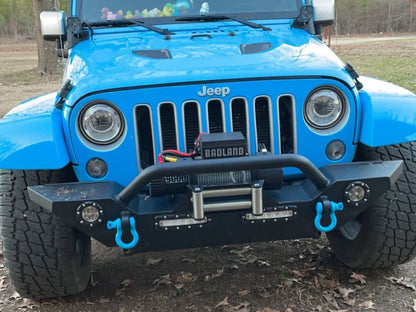 Jeep Licensed by RedRock Trail Force HD Front Bumper with LED Lights and Jeep Logo (07-18 Jeep Wrangler JK)