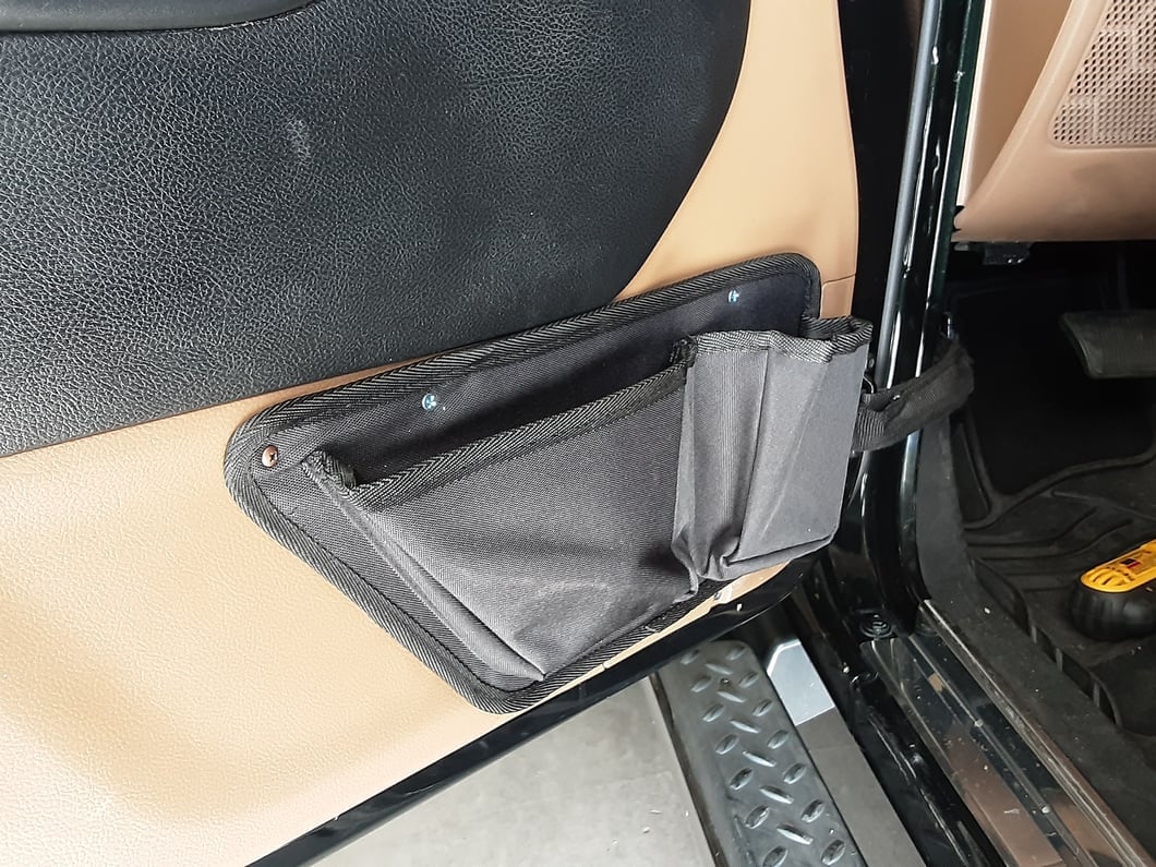 RedRock Door Storage Bag Set (11-18 Jeep Wrangler JK Front Door Only; 18-25 Jeep Wrangler JL 4-Door Rear Door Only)