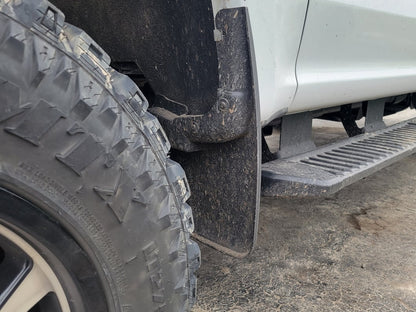 RedRock Molded Mud Guards; Front and Rear (17-25 F-250 Super Duty w/o OE Fender Flares)