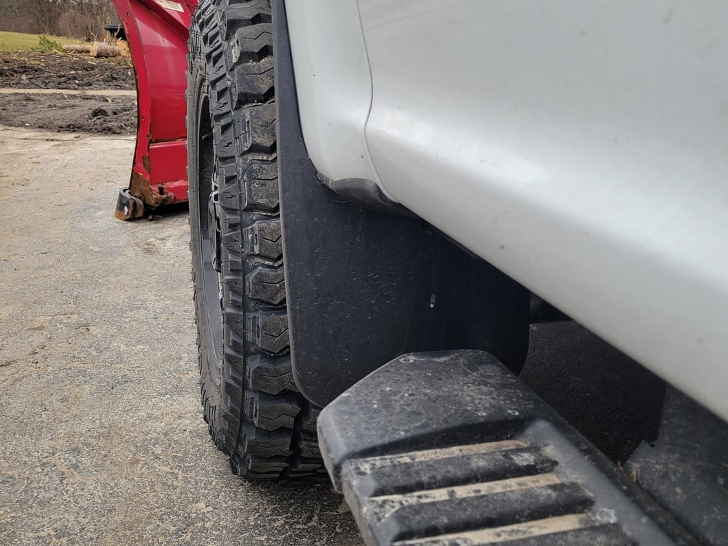 RedRock Molded Mud Guards; Front and Rear (17-25 F-250 Super Duty w/o OE Fender Flares)