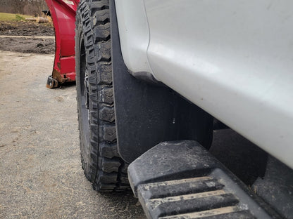 RedRock Molded Mud Guards; Front and Rear (17-25 F-250 Super Duty w/o OE Fender Flares)