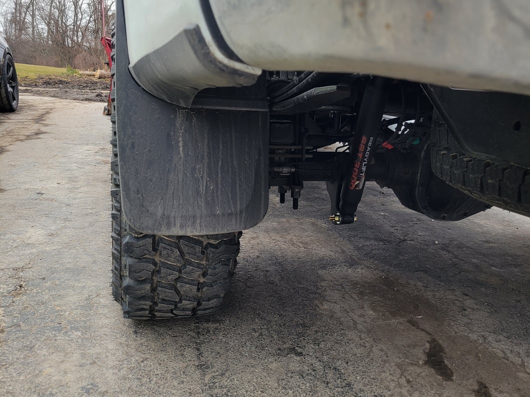 RedRock Molded Mud Guards; Front and Rear (17-25 F-250 Super Duty w/o OE Fender Flares)