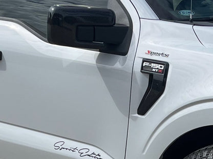RedRock Side Mirror Trim; Carbon Fiber (21-25 F-150)