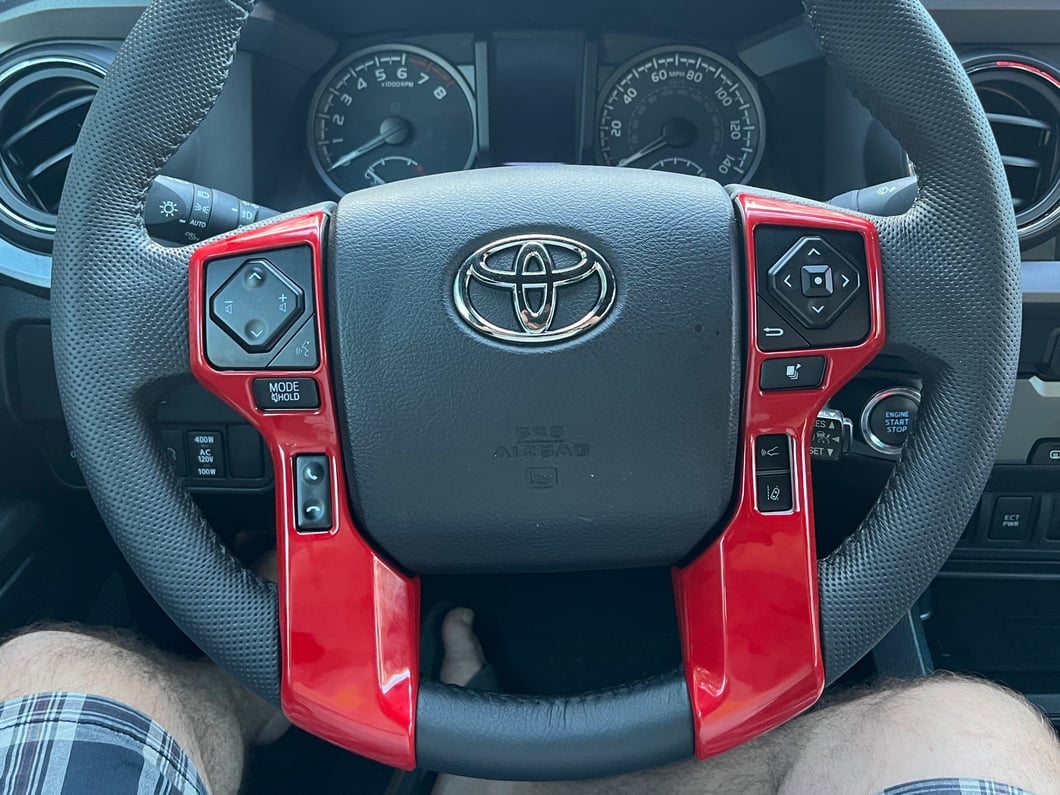 RedRock Steering Wheel Trim; Red (16-23 Tacoma)