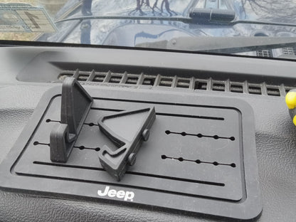 Jeep Licensed by RedRock Anti-Slip Dashboard Phone Holder (07-18 Jeep Wrangler JK)