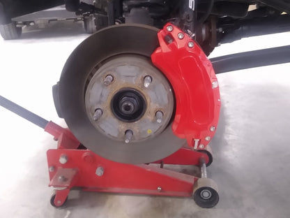 RedRock Brake Caliper Covers; Red; Front and Rear (07-18 Jeep Wrangler JK)
