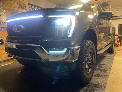 RedRock Upper Replacement Grille with DRL (21-23 F-150, Excluding Raptor & Tremor)