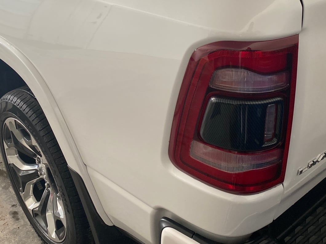 RedRock Tail Light Cover Trim; Carbon Fiber (19-24 RAM 1500 w/ Factory LED Tail Lights)