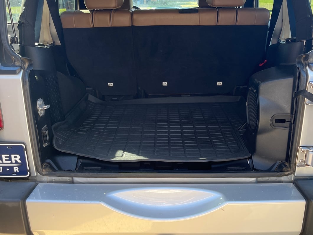 RedRock Precision Molded Cargo Liner; Black (07-18 Jeep Wrangler JK)
