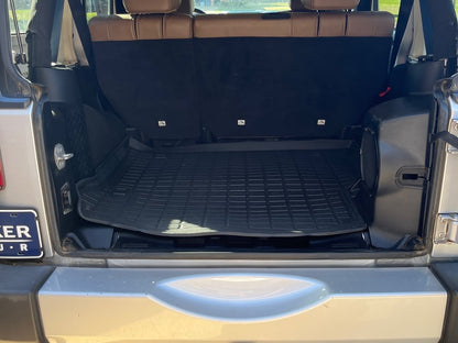 RedRock Precision Molded Cargo Liner; Black (07-18 Jeep Wrangler JK)
