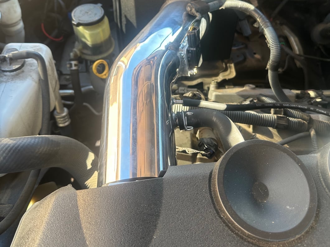 RedRock Cold Air Intake; Polished (10-24 4.0L 4Runner)