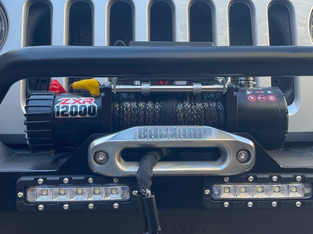 Jeep Licensed by RedRock Trail Force HD Front Bumper with LED Lights and Jeep Logo (07-18 Jeep Wrangler JK)