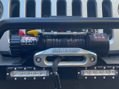 Jeep Licensed by RedRock Trail Force HD Front Bumper with LED Lights and Jeep Logo (07-18 Jeep Wrangler JK)