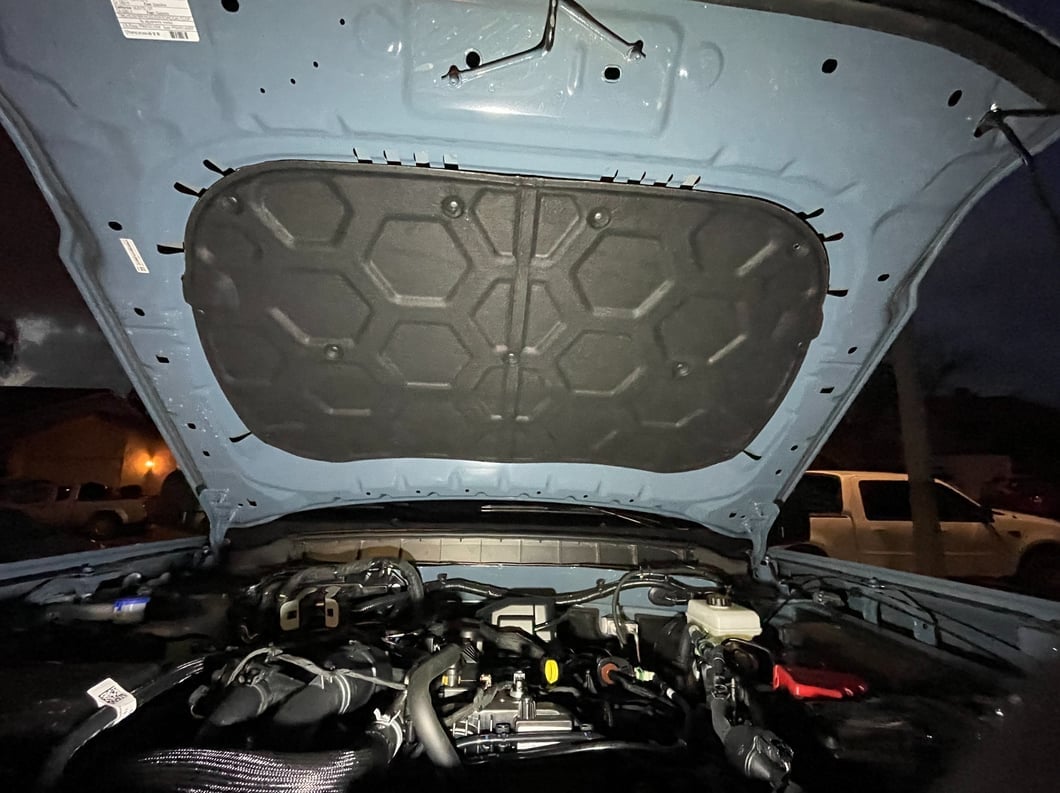 RedRock Underhood Insulation; Black (21-25 Bronco)