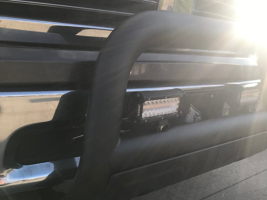 RAM Licensed by RedRock 3.50-Inch Oval Bull Bar with Skid Plate and Ram Logo; Black (09-18 RAM 1500, Excluding Rebel)
