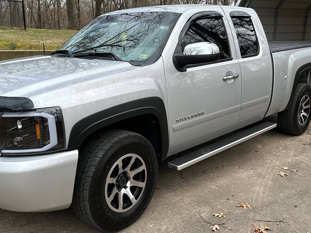 RedRock Mirror Covers; Chrome (07-13 Silverado 1500)