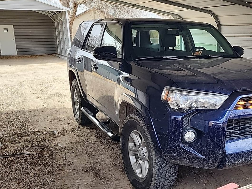 RedRock 3-Inch Running Boards; Black (10-24 4Runner, Excluding Limited, Nightshade, TRD Sport & 10-13 SR5)