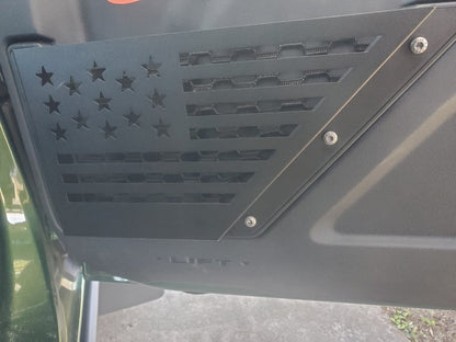 RedRock Front Door Storage Organizer with USA Flag Logo (21-25 Bronco)