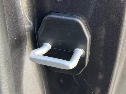 RedRock Door Striker Trim Set; Black (09-25 RAM 1500)