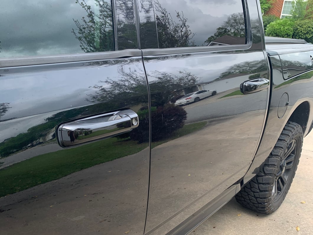 RedRock Door Handle Covers; Gloss Black (09-18 RAM 1500)