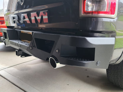 RAM Licensed by RedRock Adventure Series Rear Bumper (09-18 RAM 1500 w/ Factory Dual Exhaust)