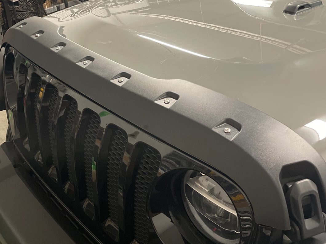 RedRock Hood Protector; Black (18-25 Jeep Wrangler JL, Excluding Rubicon 392)