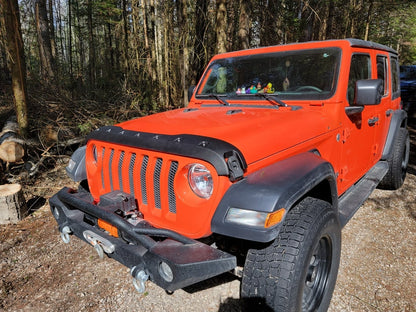 RedRock Hood Protector; Black (18-25 Jeep Wrangler JL, Excluding Rubicon 392)