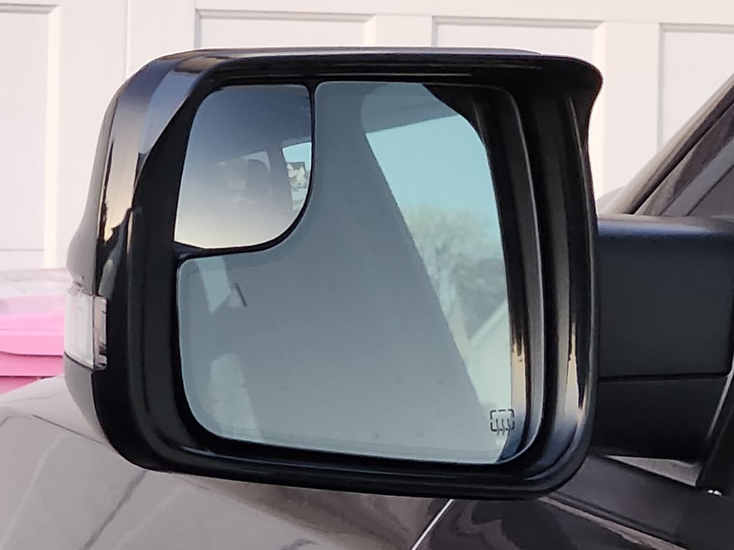 RedRock Side View Mirror Trim; Matte Black (19-25 RAM 1500)