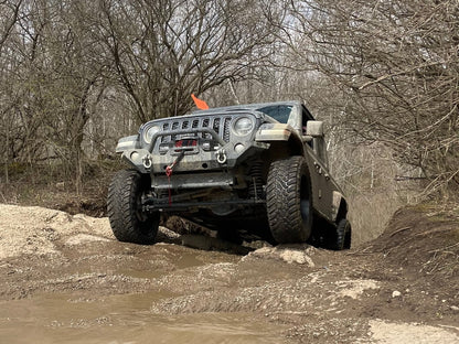 Jeep Licensed by RedRock Trail Force HD Front Bumper with Jeep Logo (20-25 Jeep Gladiator JT)