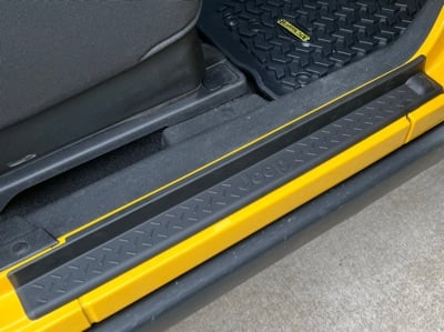 Jeep Licensed by RedRock Door Entry Guards with Jeep Logo (07-18 Jeep Wrangler JK 2-Door)