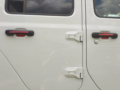RedRock Door Handle Inserts; Red (20-25 Jeep Gladiator JT)