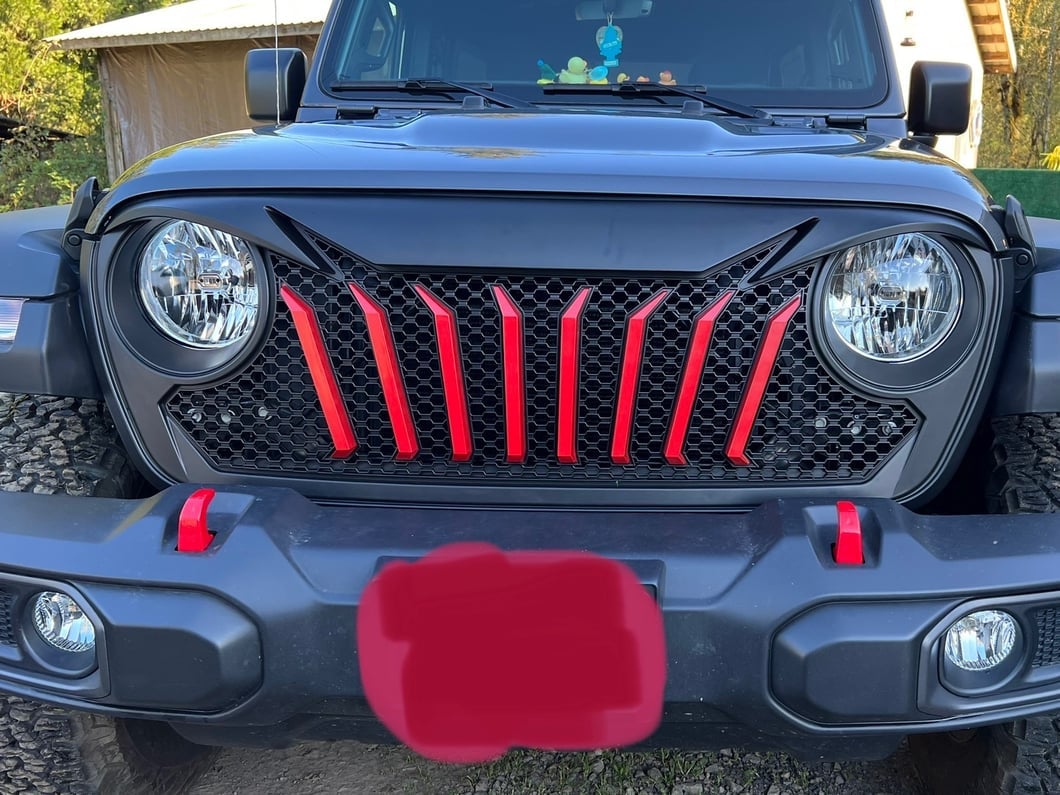 RedRock Titus Grille; Unpainted (18-25 Jeep Wrangler JL w/o TrailCam)