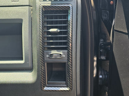 RedRock Air Vent Trim Set; Carbon Fiber (09-18 RAM 1500)