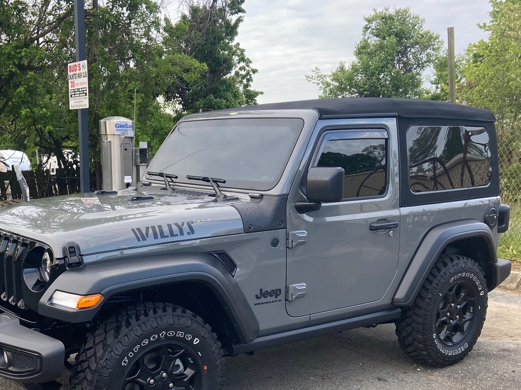 RedRock In-Channel Window Deflectors (18-25 Jeep Wrangler JL