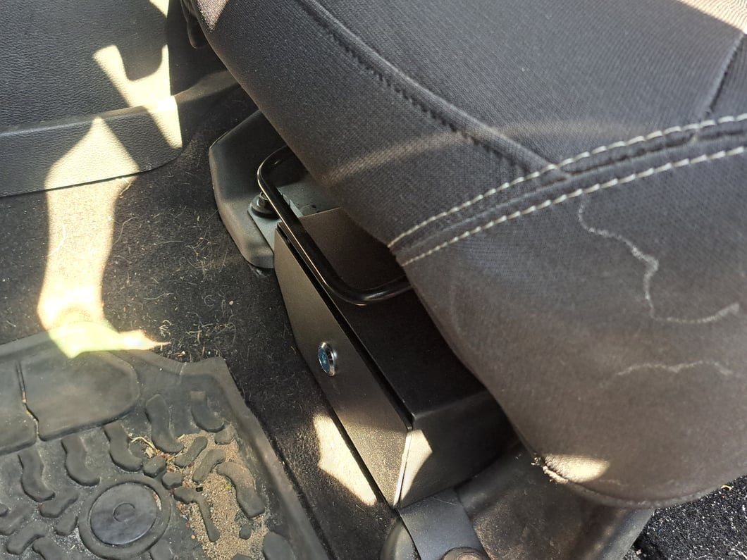 RedRock Under Seat Storage Lock Vault; Driver Side (07-10 Jeep Wrangler JK 2-Door; 07-18 Jeep Wrangler JK 4-Door)