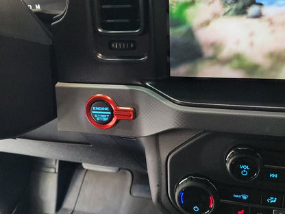 RedRock Billet Start-Stop Button Cover; Red (21-25 Bronco)