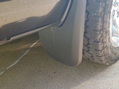 RedRock Molded Mud Guards; Front and Rear (09-18 RAM 1500 w/ OE Fender Flares)