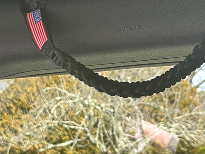 RedRock Paracord Grab Handles; Black (21-25 Bronco)
