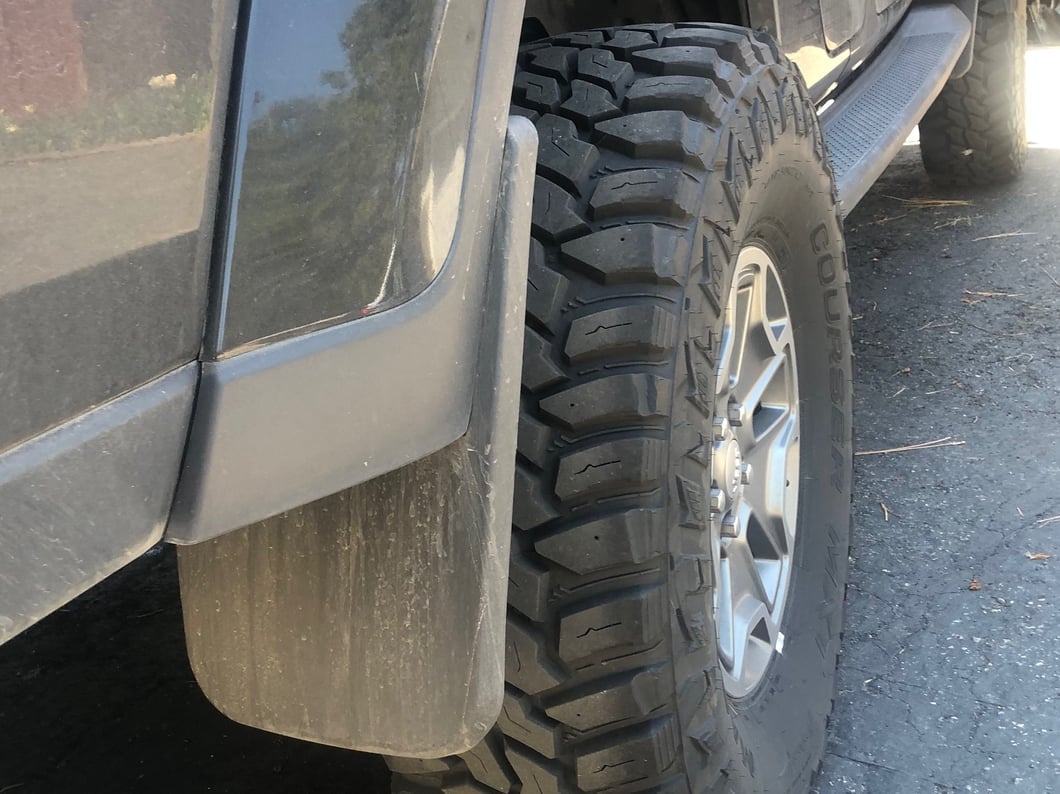 RedRock Molded Mud Guards; Front and Rear (20-25 Jeep Gladiator JT Sport S)
