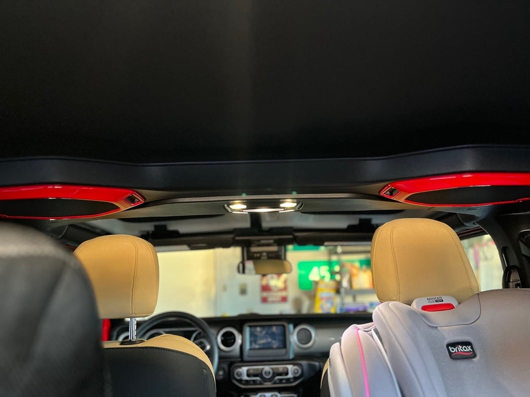 RedRock Roof Speaker Trim; Red (18-23 Jeep Wrangler JL)