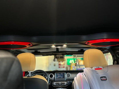 RedRock Roof Speaker Trim; Red (18-23 Jeep Wrangler JL)