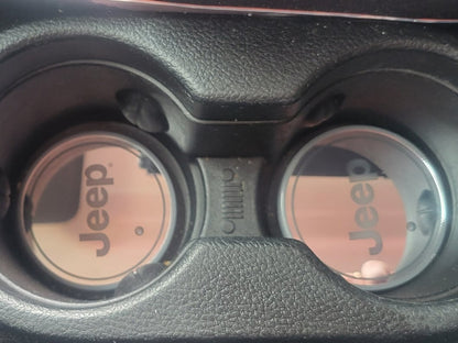 Jeep Licensed by RedRock Color Changing LED Cup Holder with Jeep Logo (07-25 Jeep Wrangler JK & JL)