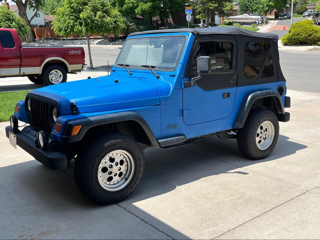 Jeep Licensed by RedRock Side Logo; Matte Black (97-06 Jeep Wrangler TJ)