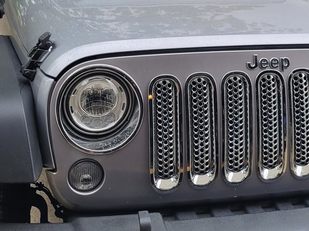 RedRock Grille Inserts; Chrome (07-18 Jeep Wrangler JK)