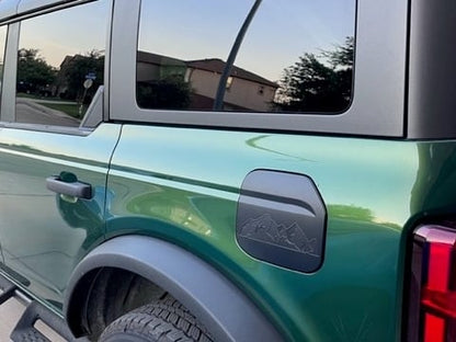 RedRock Fuel Door Cover; Matte Black (21-25 Bronco, Excluding Raptor)
