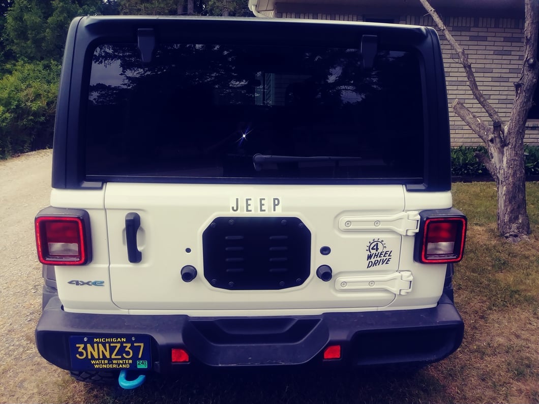 RedRock Spare Tire Delete; Vented (18-25 Jeep Wrangler JL, Excluding 4xe)